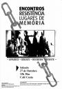 cartaz da iniciativa “Encontros em Lugares de Memória da Resistência” o Café Ceuta no Porto em 27 de Outubro de 2007