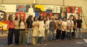 artistas do mural de 5 de Outubro de 2008