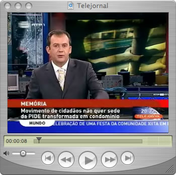 imagem do Telejornal de 2006/08/20 na RTP